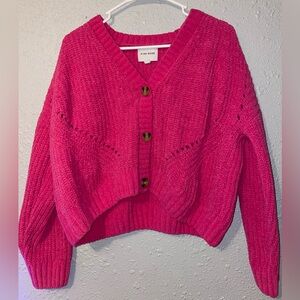 Pink sweater/cardigan